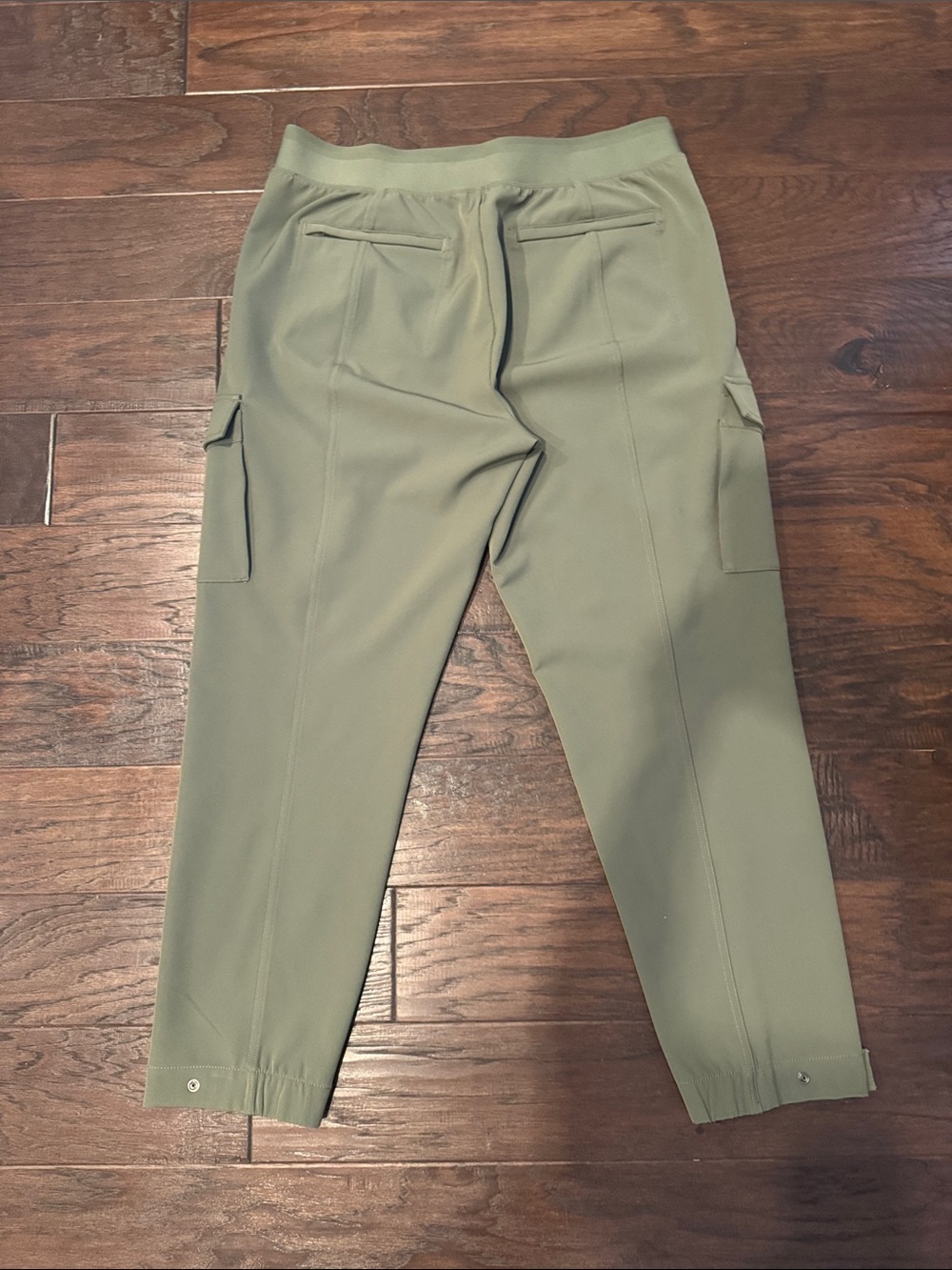 Athleta Olive Green High-Rise Cargo Trousers - Picture 8 of 9